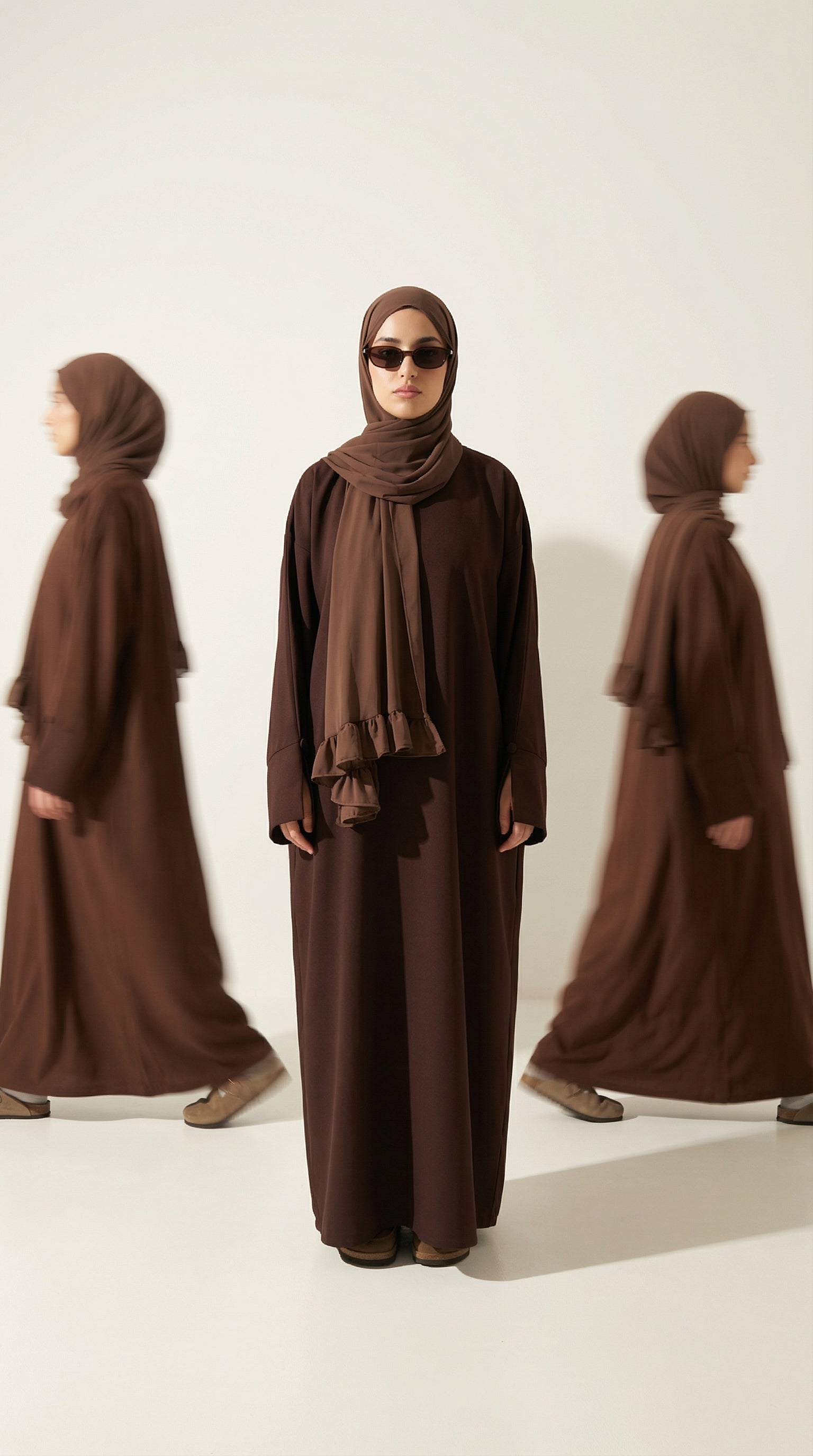 Abaya Assiya marron