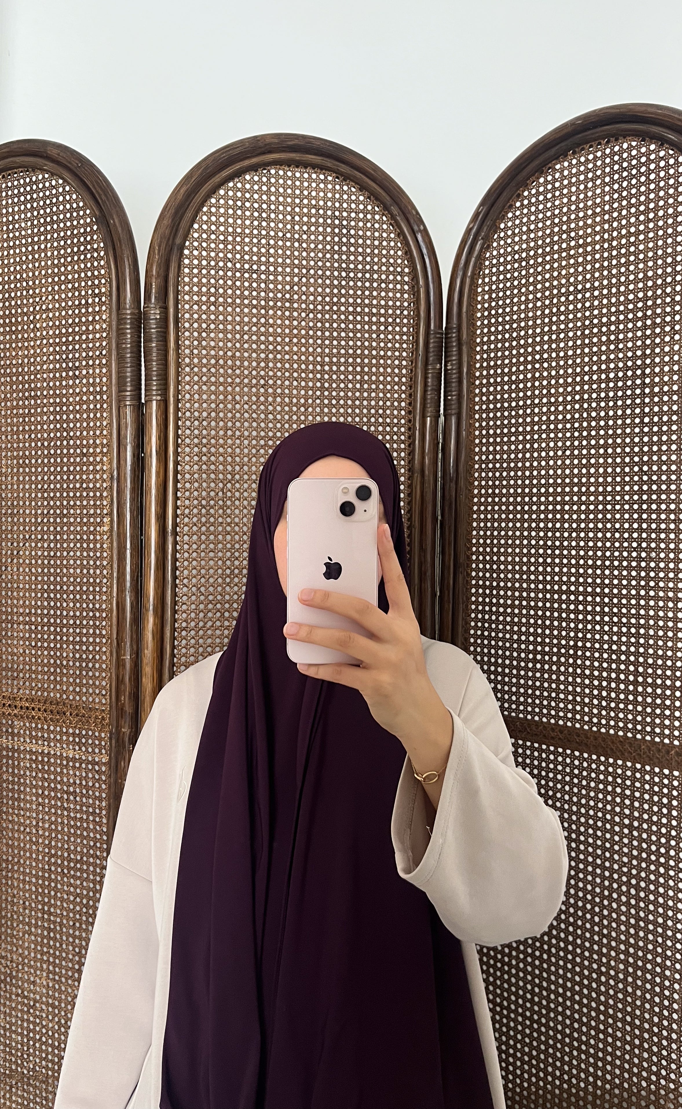 HIJAB EN JERSEY PREMIUM PRUNE