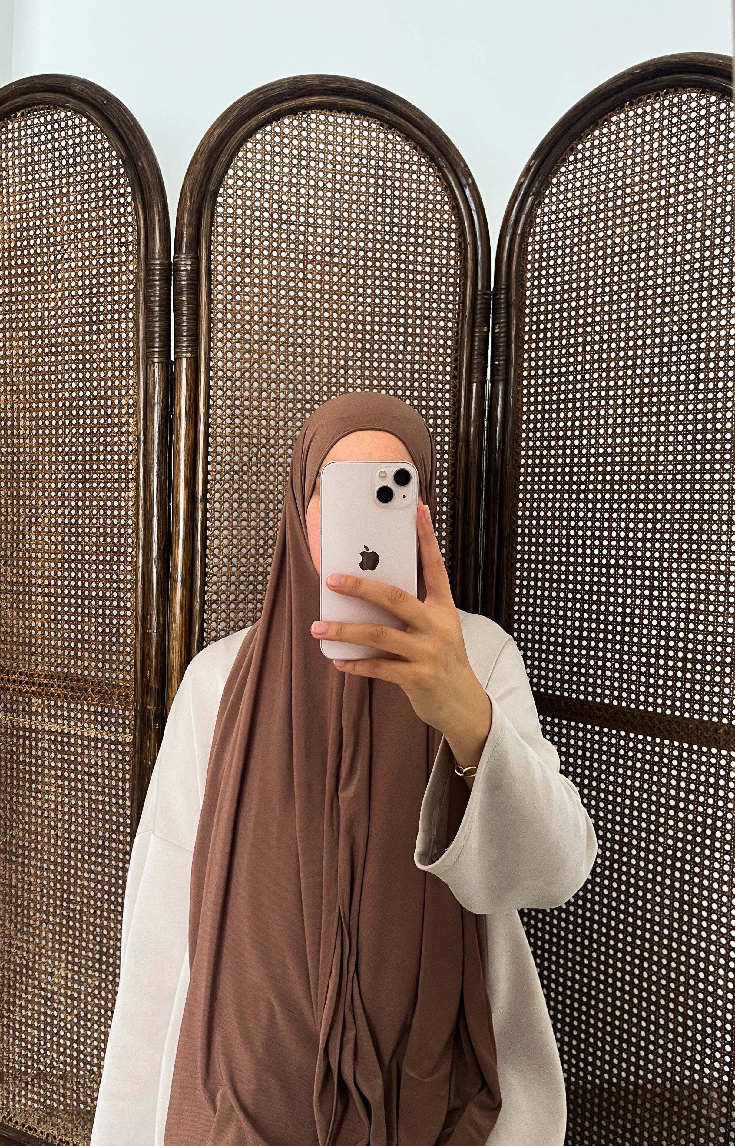 HIJAB EN JERSEY PREMIUM CHOCOLAT