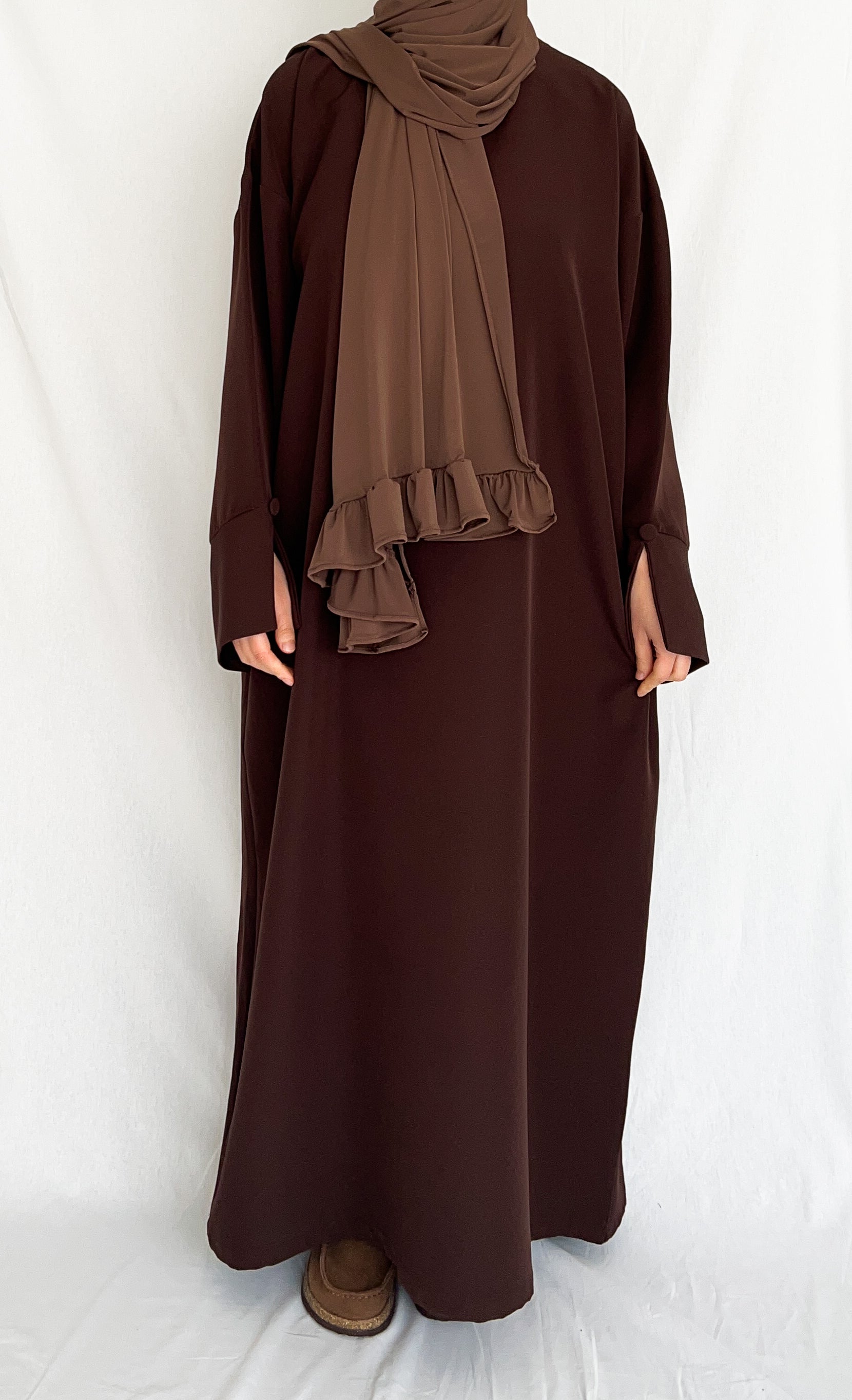 Abaya Assiya marron