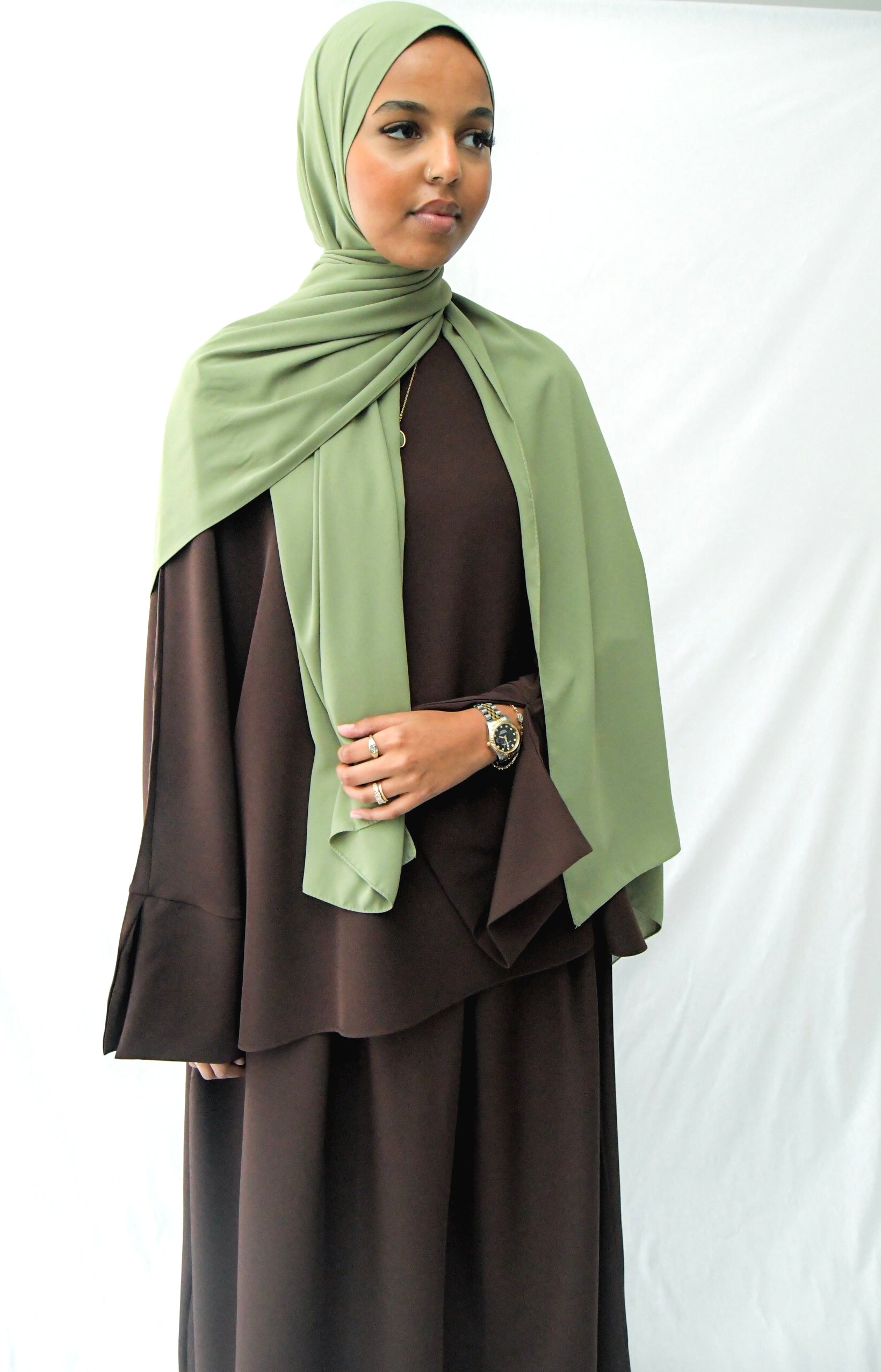 Ensemble jupe classy marron