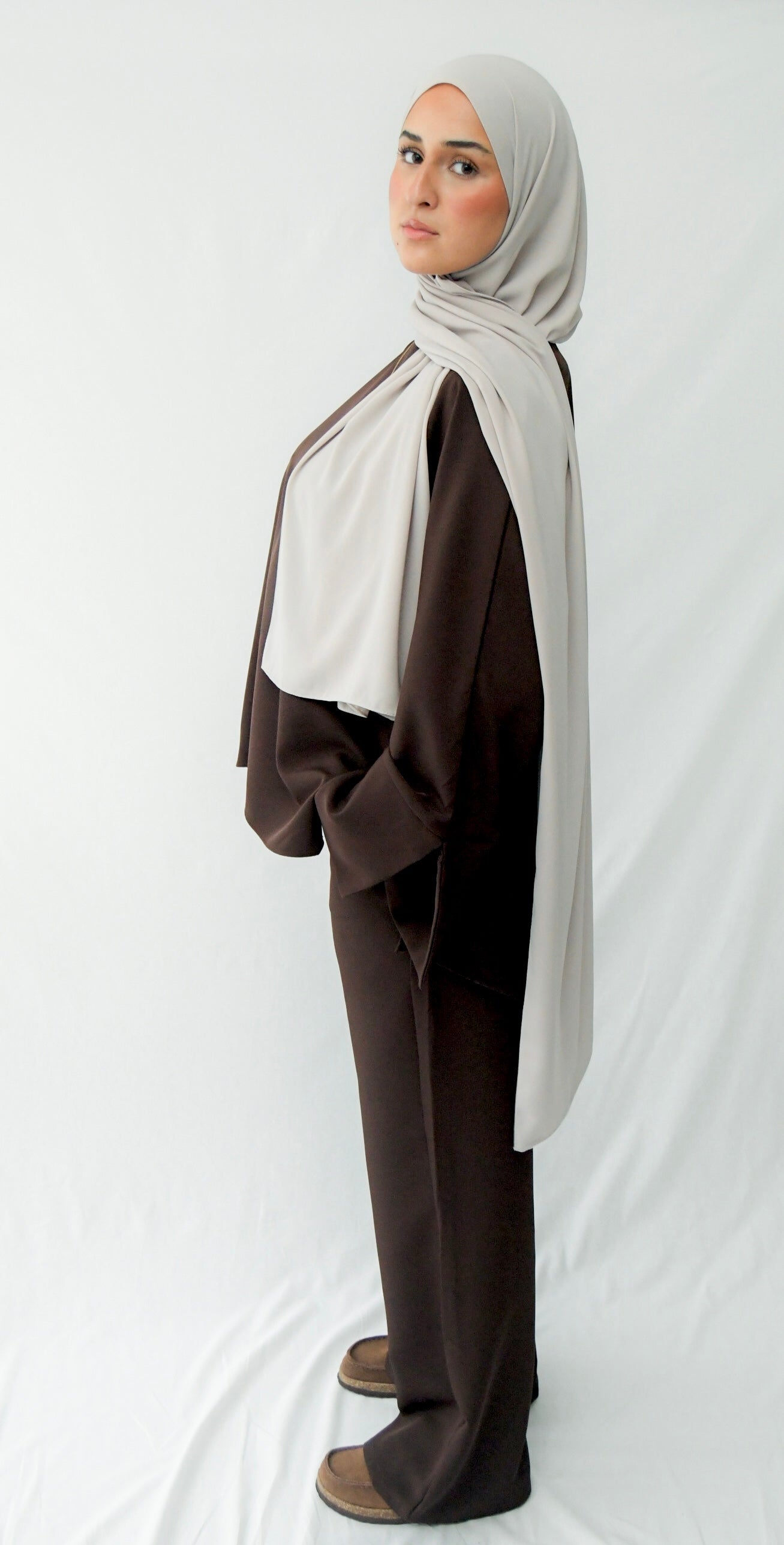 Ensemble pantalon classy marron