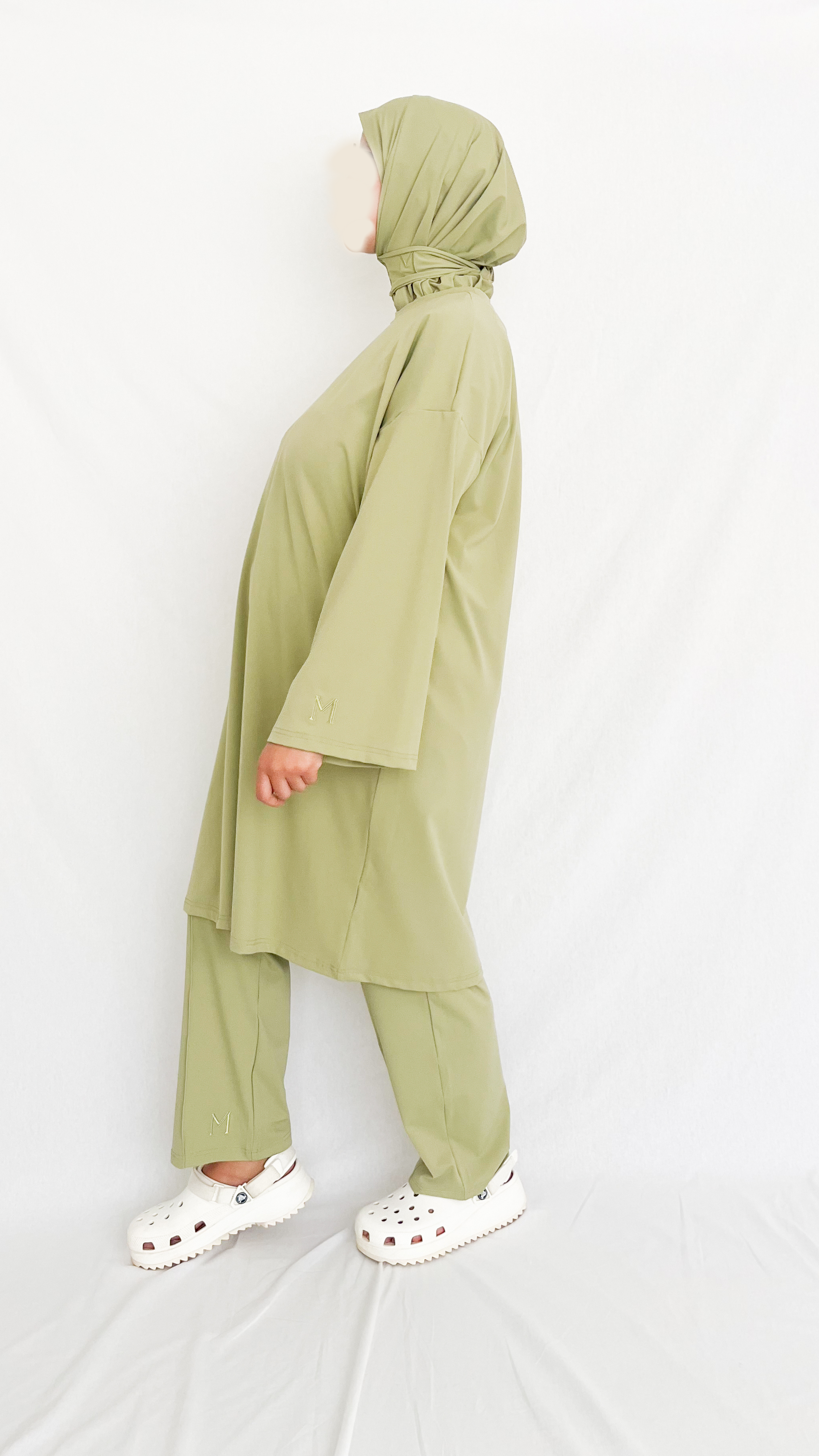 Burkini Mariya Long vert pastel